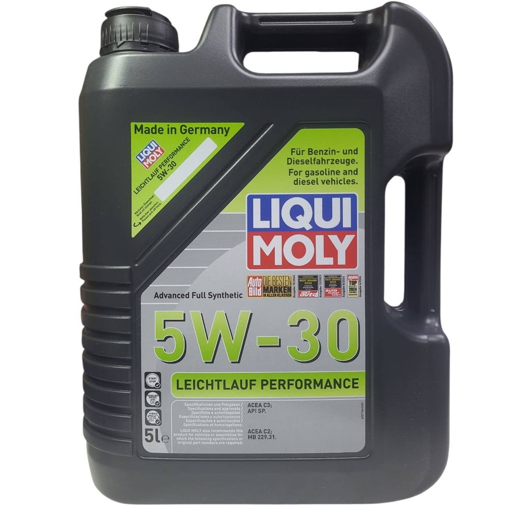 5W30 LIQUI MOLY SINTETICO LEICHTLAUF 5LITROS GAS-DIESEL-BENCINERO (VERDE) Aceite Motor Liqui Moly 5w30 Sintético Leichtlauf 5L Diesel-Bencina-Gas - Imagen 1