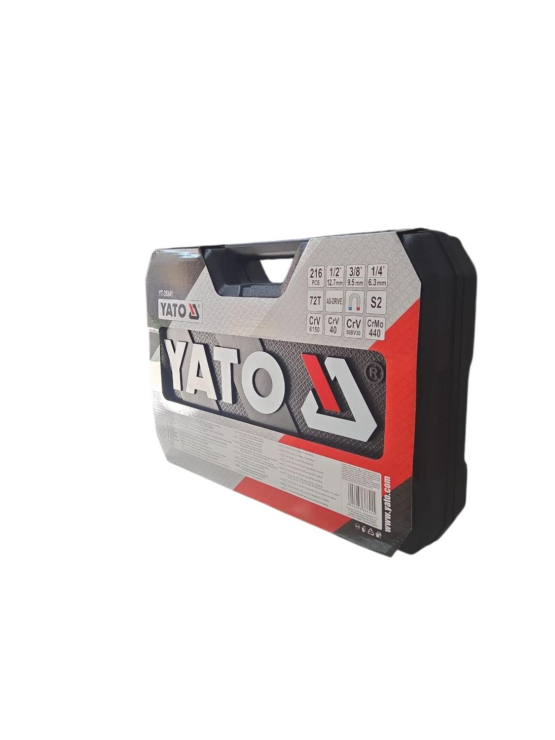 Juego de Dados 216 piezas YT-38841 YATO - CG Motors®